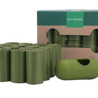 HKM-6894269 Biodegradable Disposable Dog Waste Bags - 16 Rolls, 15 Bags per Roll, Leakproof and Durable
