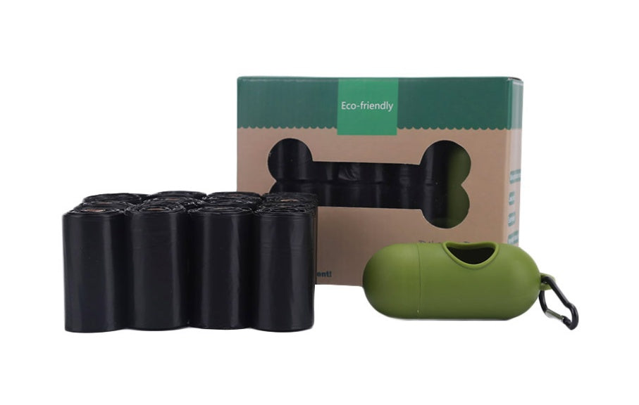 HKM-6894269 Biodegradable Disposable Dog Waste Bags - 16 Rolls, 15 Bags per Roll, Leakproof and Durable