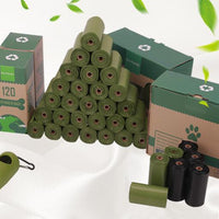 HKM-6894269 Biodegradable Disposable Dog Waste Bags - 16 Rolls, 15 Bags per Roll, Leakproof and Durable