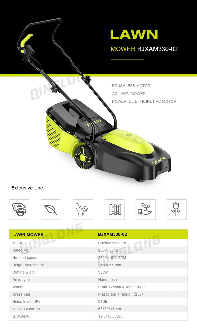 HKM-689427 Professional Garden Lawn Mower for Efficient Grass Cutting