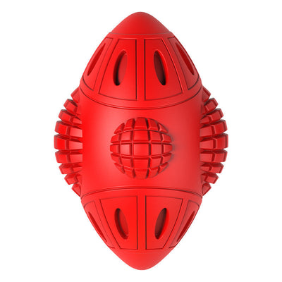 HKM-6896445 Interactive Space Capsule Rubber Dog Toy for Chewing and Vocalization - 14.6x9.2x7.25cm