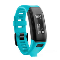 HKM-689747 Silicone Replacement Wristband for Smart Athletic Bracelet - Black