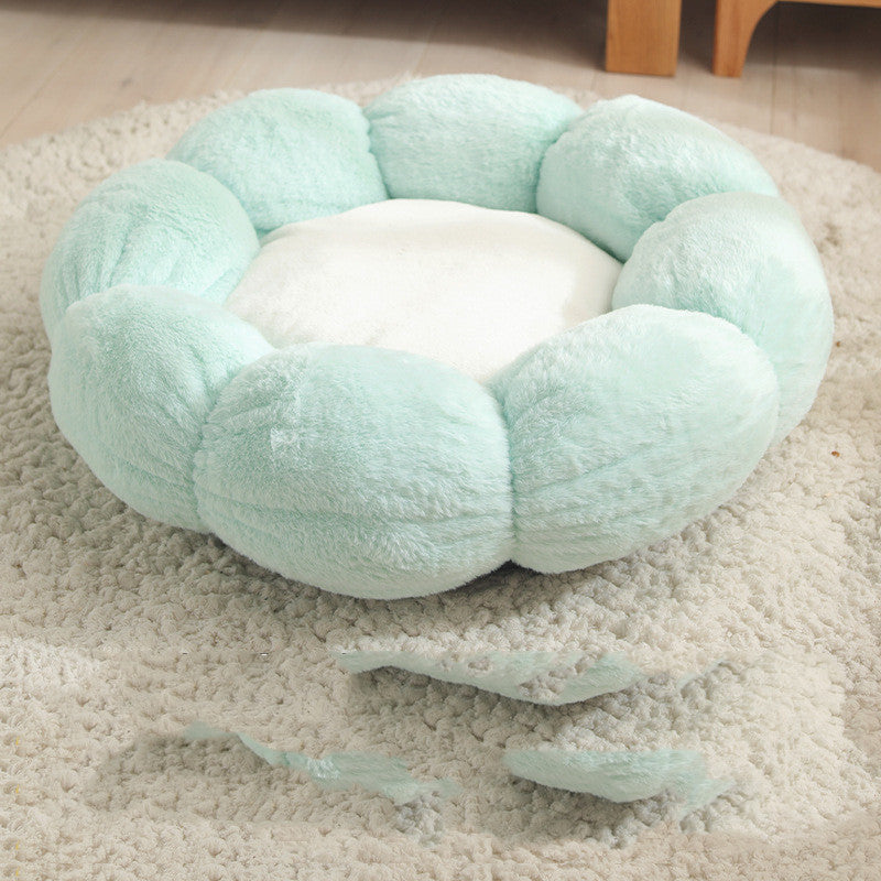 HKM-6897853 Flower Shaped Soft Pet Bed Mat for Dogs and Cats - Available in 40cm & 55cm