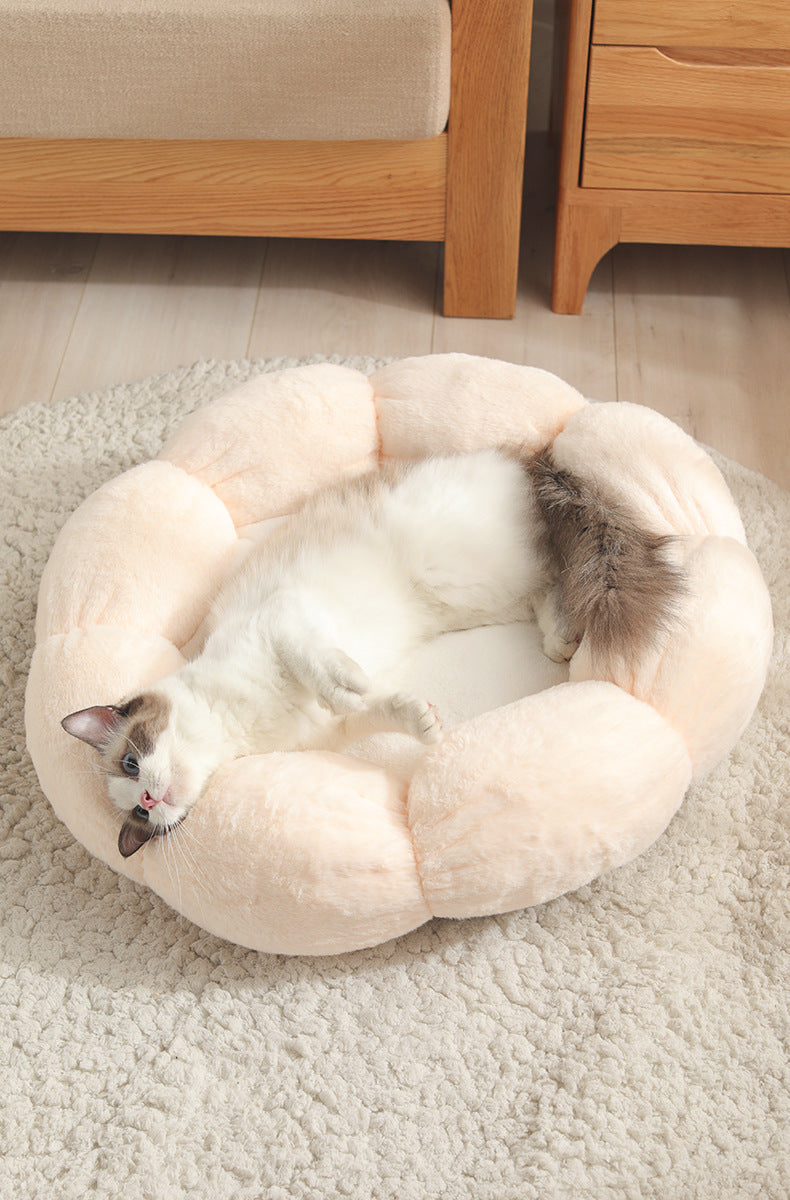 HKM-6897853 Flower Shaped Soft Pet Bed Mat for Dogs and Cats - Available in 40cm & 55cm