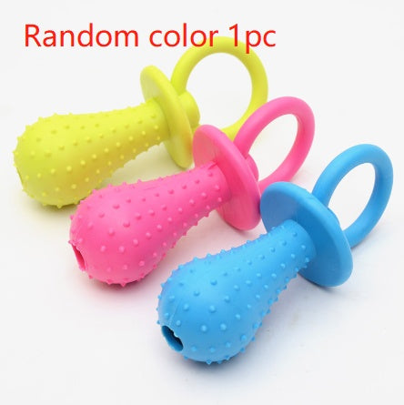 HKM-6898621 Three-Color TPR Rubber Ring Toy for Dogs - Durable Chew and Molar Stimulating Toy