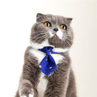 HKM-6899773 Adjustable Pet Neckties and Bowties for Cats, Polyester Accessories, Various Styles and Patterns