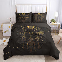 HKM-690003 3D Geometric Pattern Duvet Cover Bedding Set in Polyester Fiber for Twin to King Size Beds