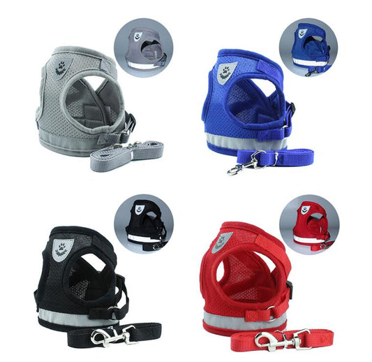 HKM-6903229 Reflective and Breathable Pet Harness for Dogs and Cats - Adjustable Sizes Available