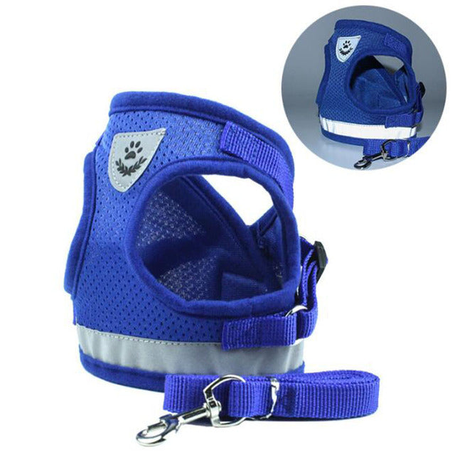 HKM-6903229 Reflective and Breathable Pet Harness for Dogs and Cats - Adjustable Sizes Available
