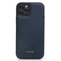 HKM-690323 Cowhide Leather Phone Case for iPhone Models - Dirt Resistant and Explosion-Proof Design