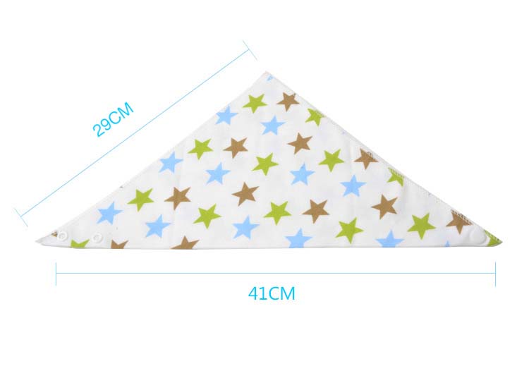 HKM-6904125 Adjustable Anti-Slobber Baby Towel - Soft Cloth, 41x29cm