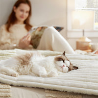 HKM-6905405 Self-Warming Cat and Dog Mat - Soft Thermal Pet Crate Pad with No-Slip Bottom for Indoor/Outdoor Use