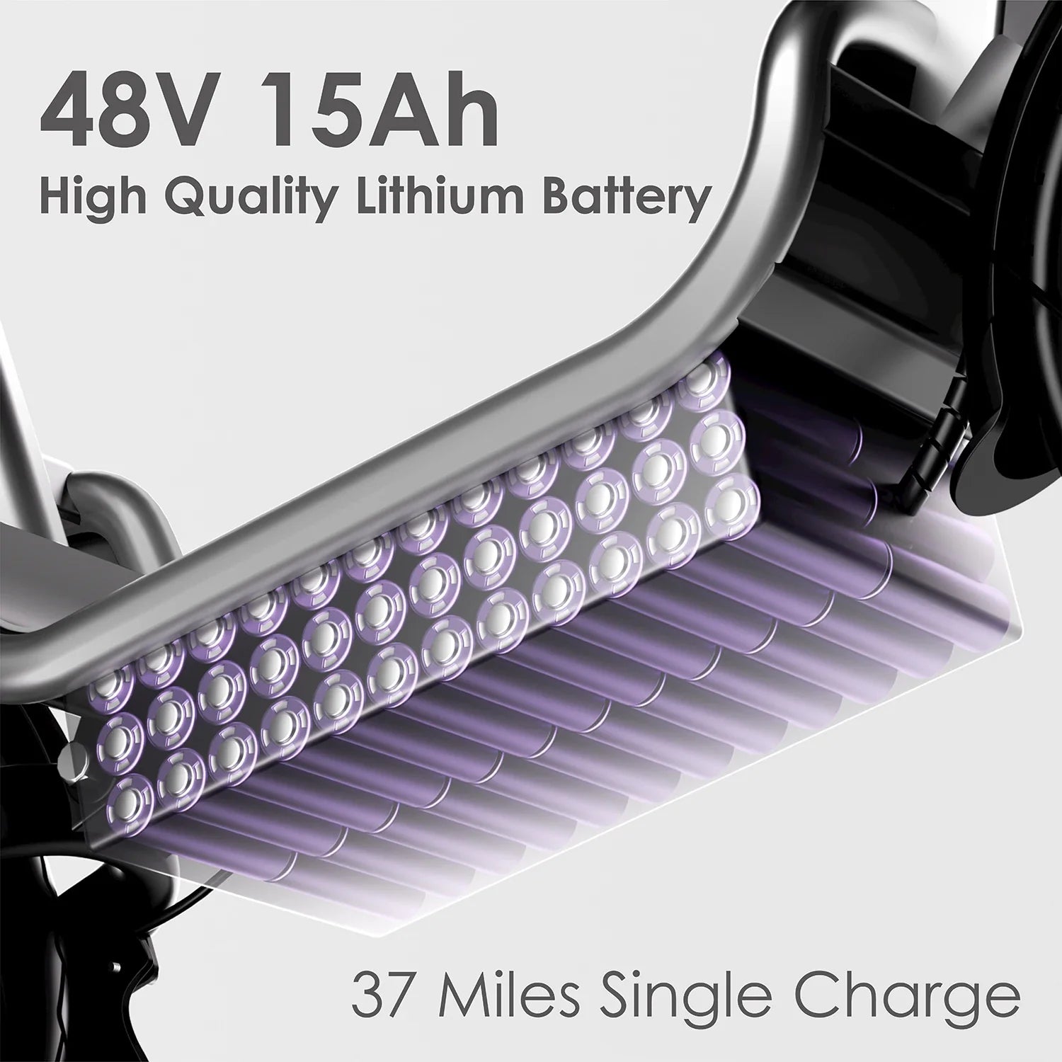 HKM-690579 Foldable 48V 500W Electric Scooter with Full Suspension, 20Mph Speed and 15Ah Battery, Ideal for Commuting