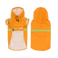 HKM-6905917 Waterproof Reflective Pet Raincoat with Adjustable Fit and Back Pocket