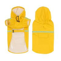 HKM-6905917 Waterproof Reflective Pet Raincoat with Adjustable Fit and Back Pocket