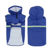 HKM-6905917 Waterproof Reflective Pet Raincoat with Adjustable Fit and Back Pocket