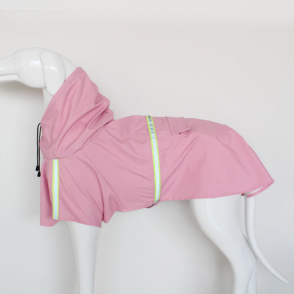 HKM-6905917 Waterproof Reflective Pet Raincoat with Adjustable Fit and Back Pocket