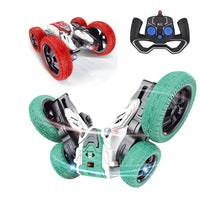 HKM-690643 4WD 2.4GHz Radio Control Stunt Car with 360 Degree Spins and Flips, Double-Sided High Speed, Off-Road Drift Vehicle