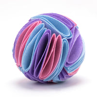HKM-6906813 Foldable Dog Snuffle Ball - Interactive Pet Feeding Toy for Enhanced Sniffing and Playtime