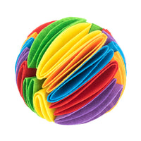 HKM-6906813 Foldable Dog Snuffle Ball - Interactive Pet Feeding Toy for Enhanced Sniffing and Playtime