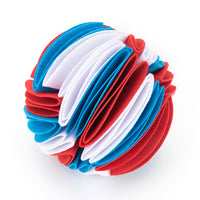 HKM-6906813 Foldable Dog Snuffle Ball - Interactive Pet Feeding Toy for Enhanced Sniffing and Playtime