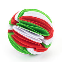 HKM-6906813 Foldable Dog Snuffle Ball - Interactive Pet Feeding Toy for Enhanced Sniffing and Playtime
