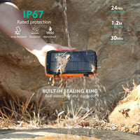 HKM-690771 20000mAh Solar Power Bank with IP67 Waterproof, High-speed Wireless Charging & Dual USB C Output