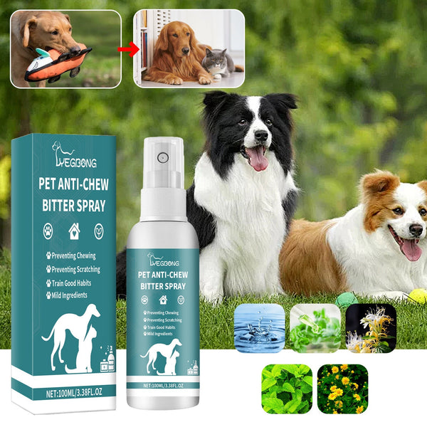 HKM-6908989 Pet Behavior Correction Chewing Spray for Cats and Dogs - 100ml