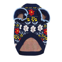 HKM-6909117 Cozy Dark Blue Wool Pet Clothes for Small and Medium Dogs and Cats
