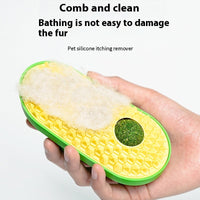 HKM-6909501 Cat Self-Service Scratching Toy - Durable ABS and TPE Material, Available in Yellow, Green, and Pink (14 x 6.5 cm)