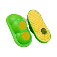 HKM-6909501 Cat Self-Service Scratching Toy - Durable ABS and TPE Material, Available in Yellow, Green, and Pink (14 x 6.5 cm)