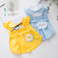 HKM-6909885 Cute Woven Cloth Cat Vest Skirt - Available in Multiple Sizes