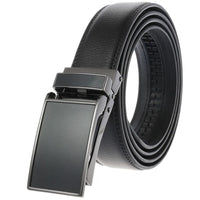 HKM-691091 Fashionable Automatic Buckle Genuine Leather Belt for Men