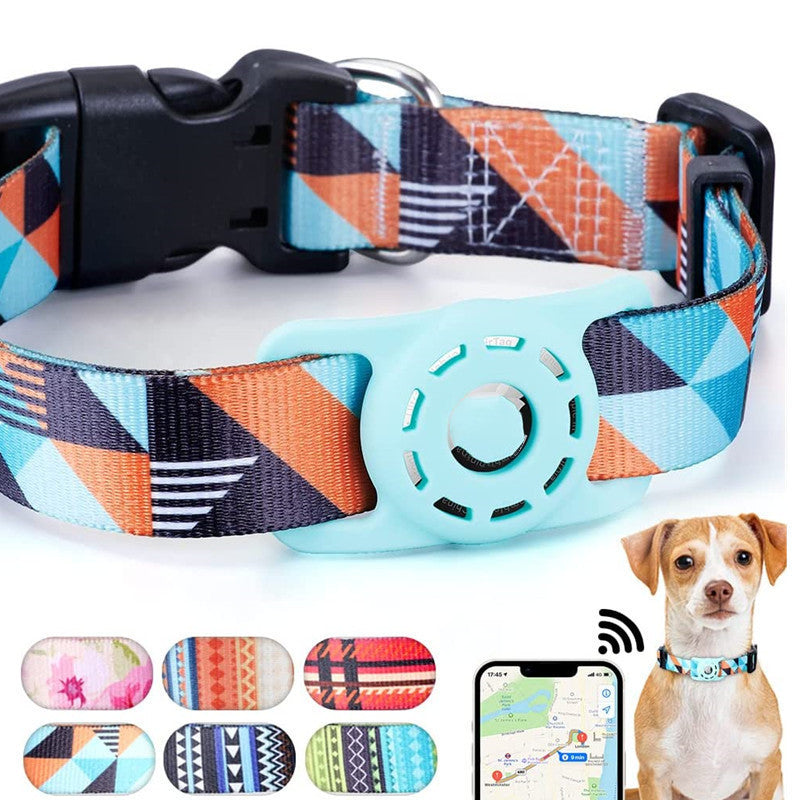 HKM-6911293 Adjustable Striped Digital Print Collar for Dogs and Cats in Various Colors