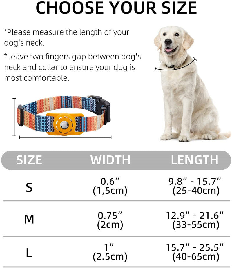 HKM-6911293 Adjustable Striped Digital Print Collar for Dogs and Cats in Various Colors