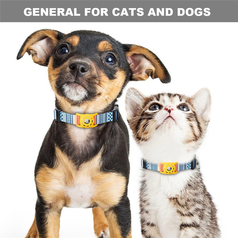 HKM-6911293 Adjustable Striped Digital Print Collar for Dogs and Cats in Various Colors