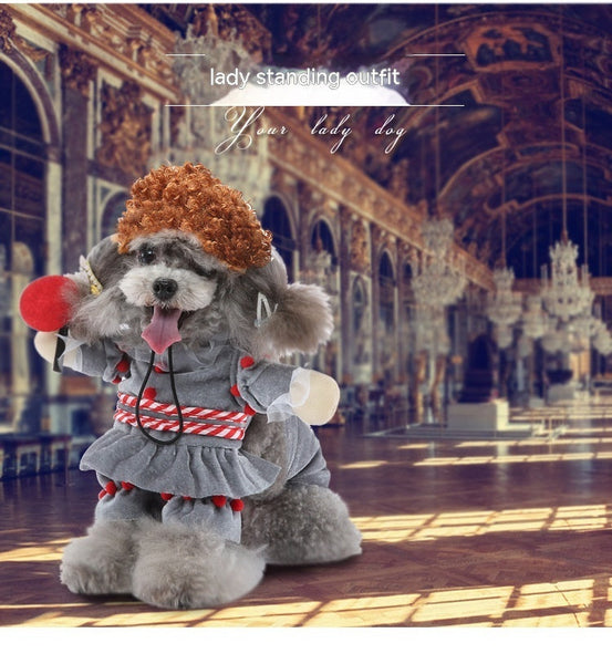 HKM-6911677 Cartoon-Themed Polyester Puppy Clothes for Dogs in Various Colors and Sizes