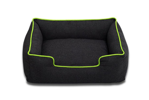 HKM-691219 Candy-Colored Thin Bone Square Denim Kennel for Medium and Small Dogs - Cloth Pet Bed in Red, Green, Orange, Yellow