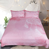 HKM-691219 Pink Dream Catcher Four-Piece Bedding Set in Twin, Full, Queen, King, and Australian Sizes