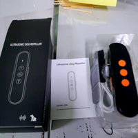 HKM-6912573 Ultrasonic Handheld Dog Bark Control Device - Rechargeable, Black/Sapphire Blue