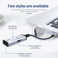 HKM-691283 2 in 1 USB C Headphone and Charger Adapter for iPhone 15/15 Pro and Samsung Devices