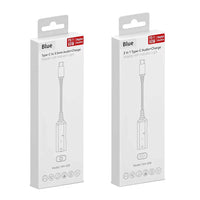 HKM-691283 2 in 1 USB C Headphone and Charger Adapter for iPhone 15/15 Pro and Samsung Devices