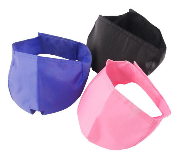 HKM-691283 Cat Eye Mask - Soft Nylon Blindfold for Pet Cats in Blue, Black, and Pink, Available in S, M, L Sizes