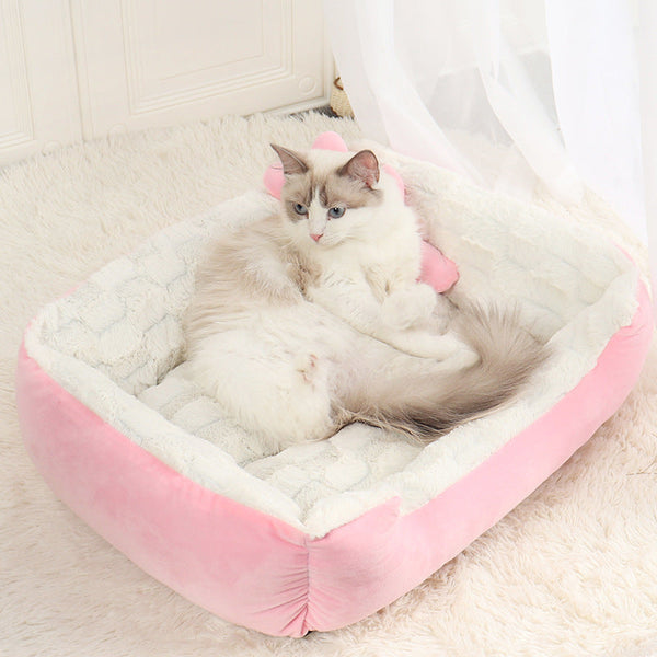 HKM-6913341 Plush Sofa-Type Pet Nest for Ultimate Comfort and Rest