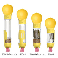 HKM-6915133 Multi-functional Pet Water Bottle with Poo Bag and Shovel - 300ml Capacity in Multiple Colors