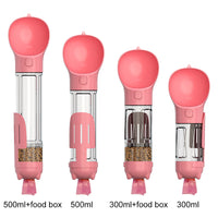 HKM-6915133 Multi-functional Pet Water Bottle with Poo Bag and Shovel - 300ml Capacity in Multiple Colors