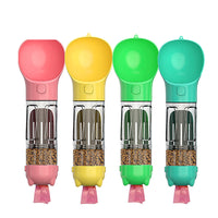 HKM-6915133 Multi-functional Pet Water Bottle with Poo Bag and Shovel - 300ml Capacity in Multiple Colors