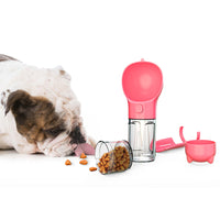 HKM-6915133 Multi-functional Pet Water Bottle with Poo Bag and Shovel - 300ml Capacity in Multiple Colors
