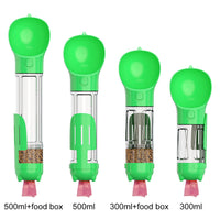 HKM-6915133 Multi-functional Pet Water Bottle with Poo Bag and Shovel - 300ml Capacity in Multiple Colors