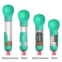 HKM-6915133 Multi-functional Pet Water Bottle with Poo Bag and Shovel - 300ml Capacity in Multiple Colors